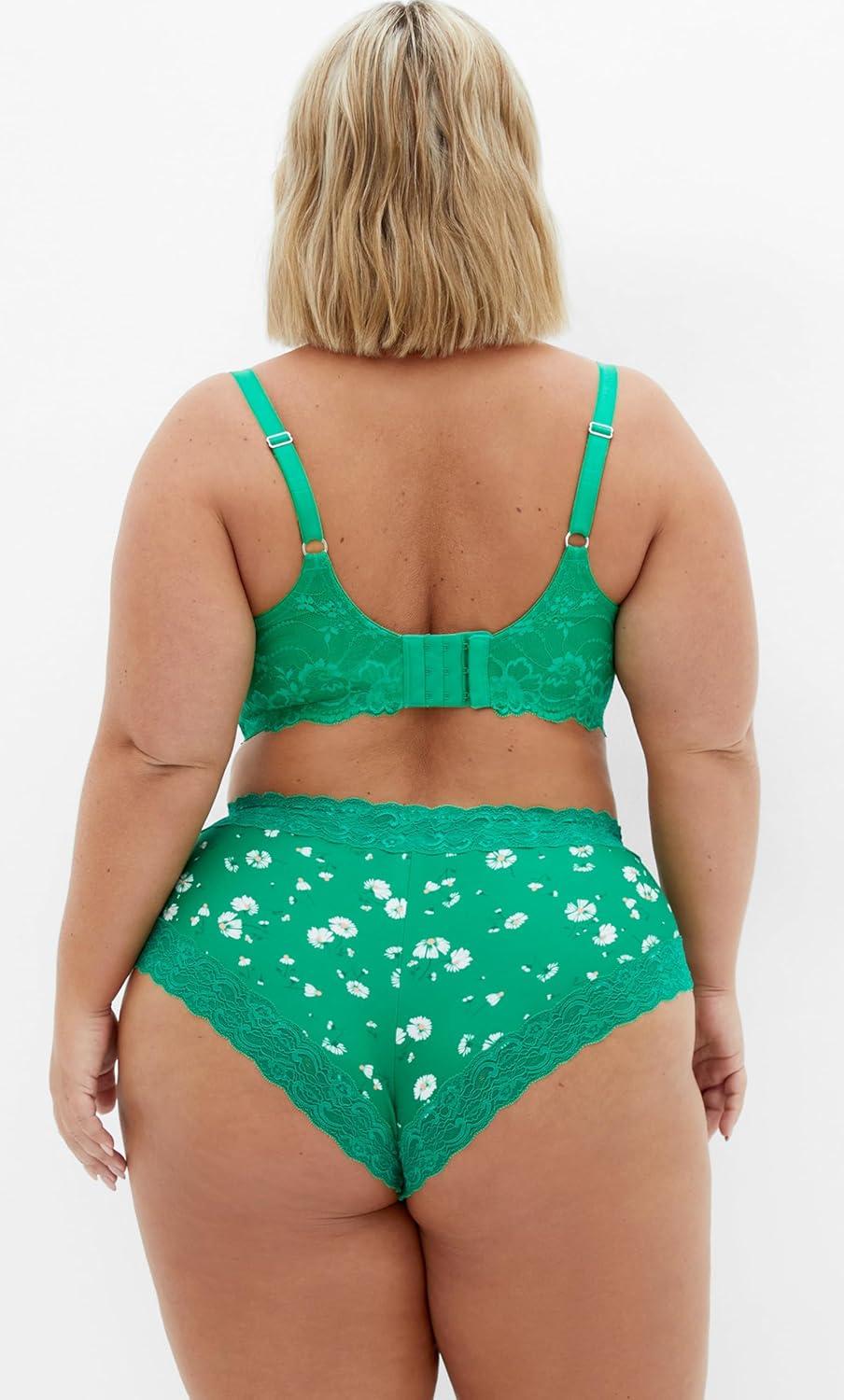 image:imageCity Chic Womens Plus Size Contour Bra Hailey PrintKelly Green Floral