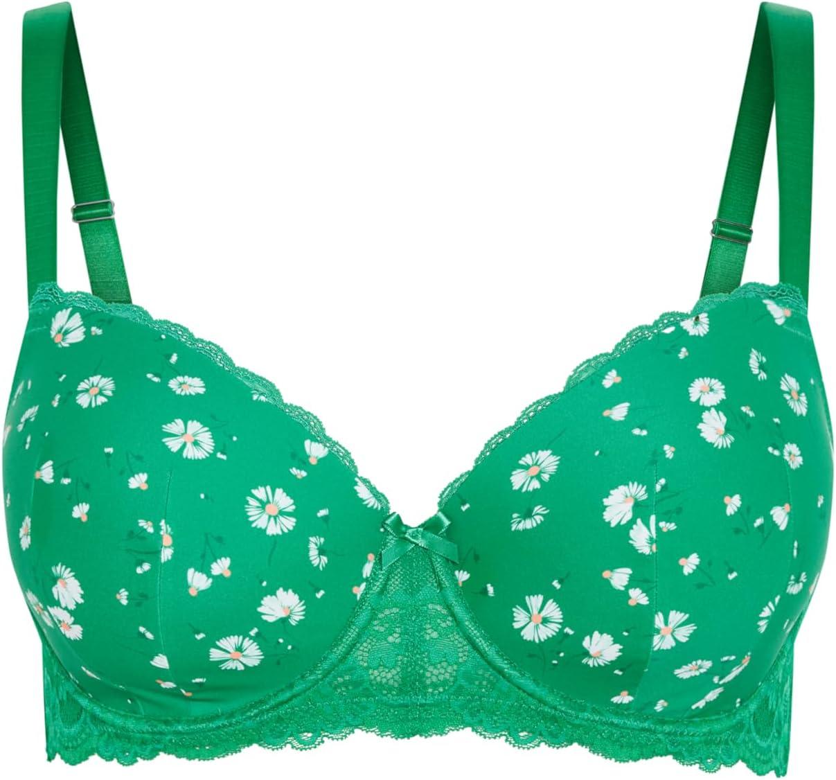 image:imageCity Chic Womens Plus Size Contour Bra Hailey PrintKelly Green Floral