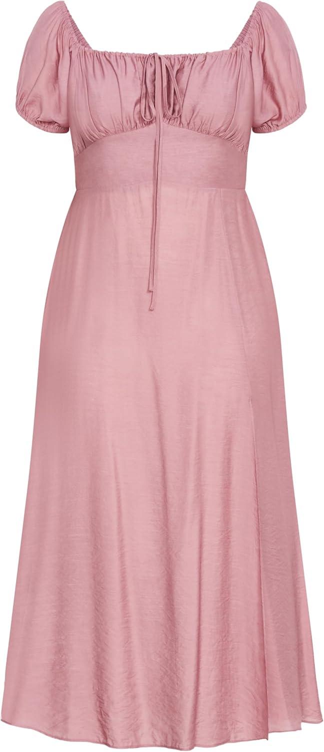 image:imageCity Chic Womens Plus Size Dress Abbigail Split MaxiRose