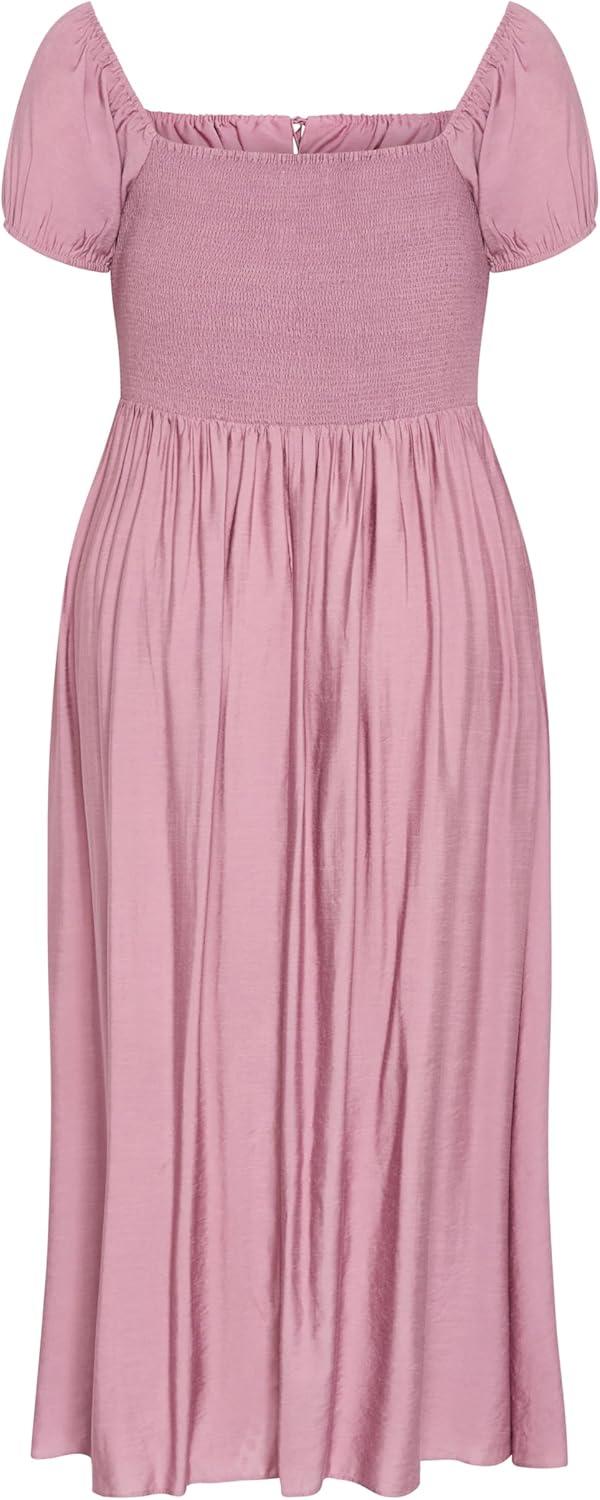 image:imageCity Chic Womens Plus Size Dress Abbigail Split MaxiRoseberry