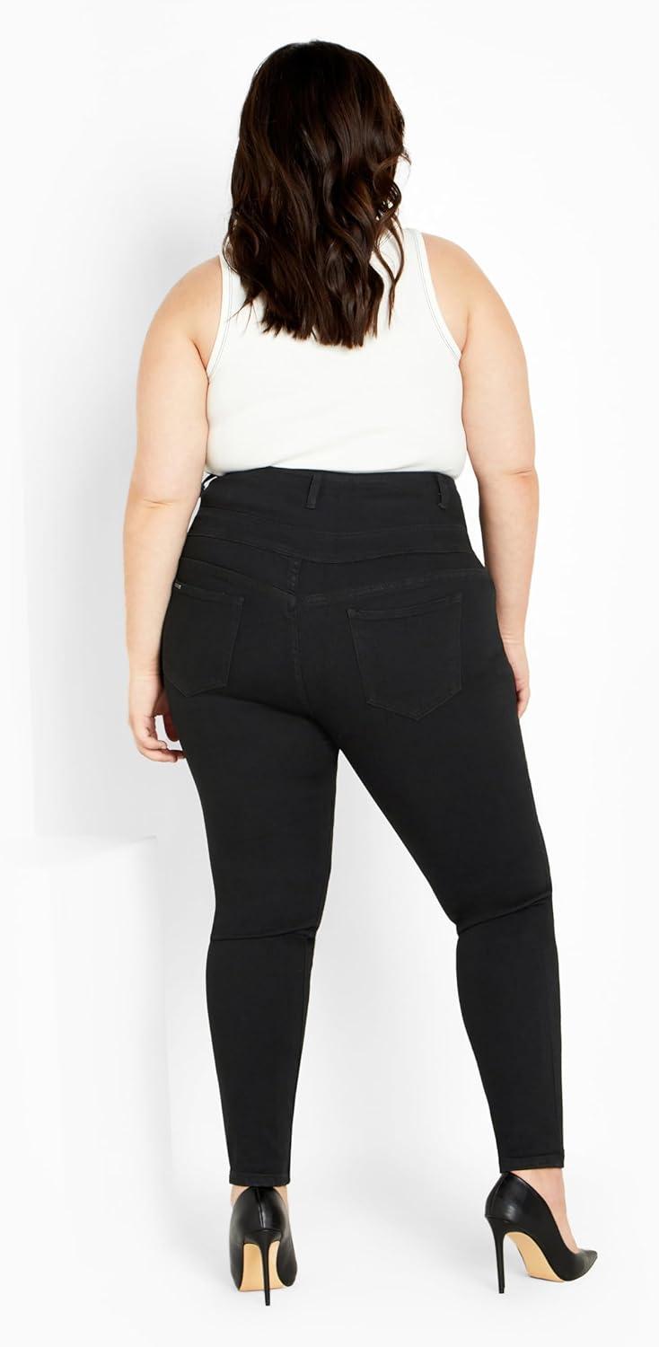 image:imageCity Chic Womens Plus Size Harley Zoey JeanBlack