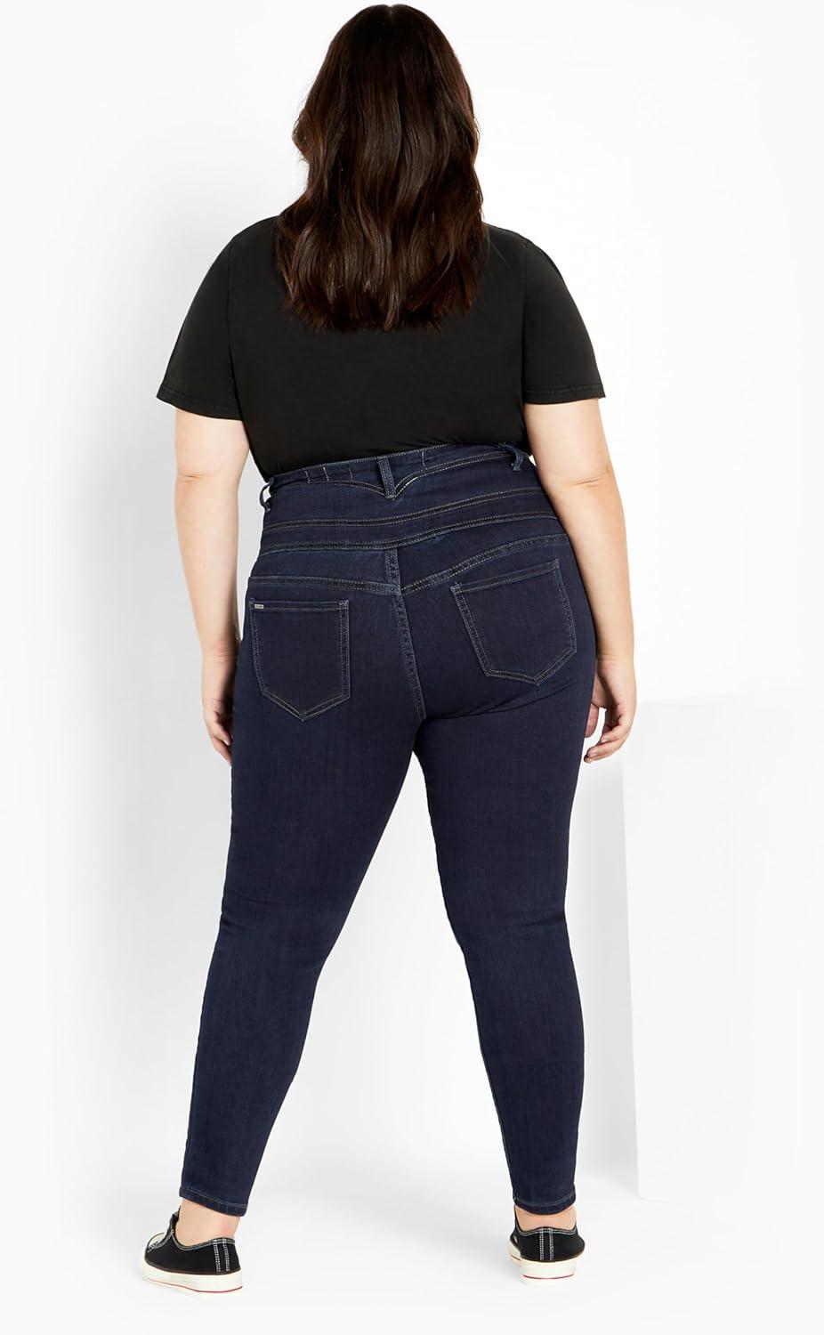 image:imageCity Chic Womens Plus Size Harley Zoey JeanIndigo