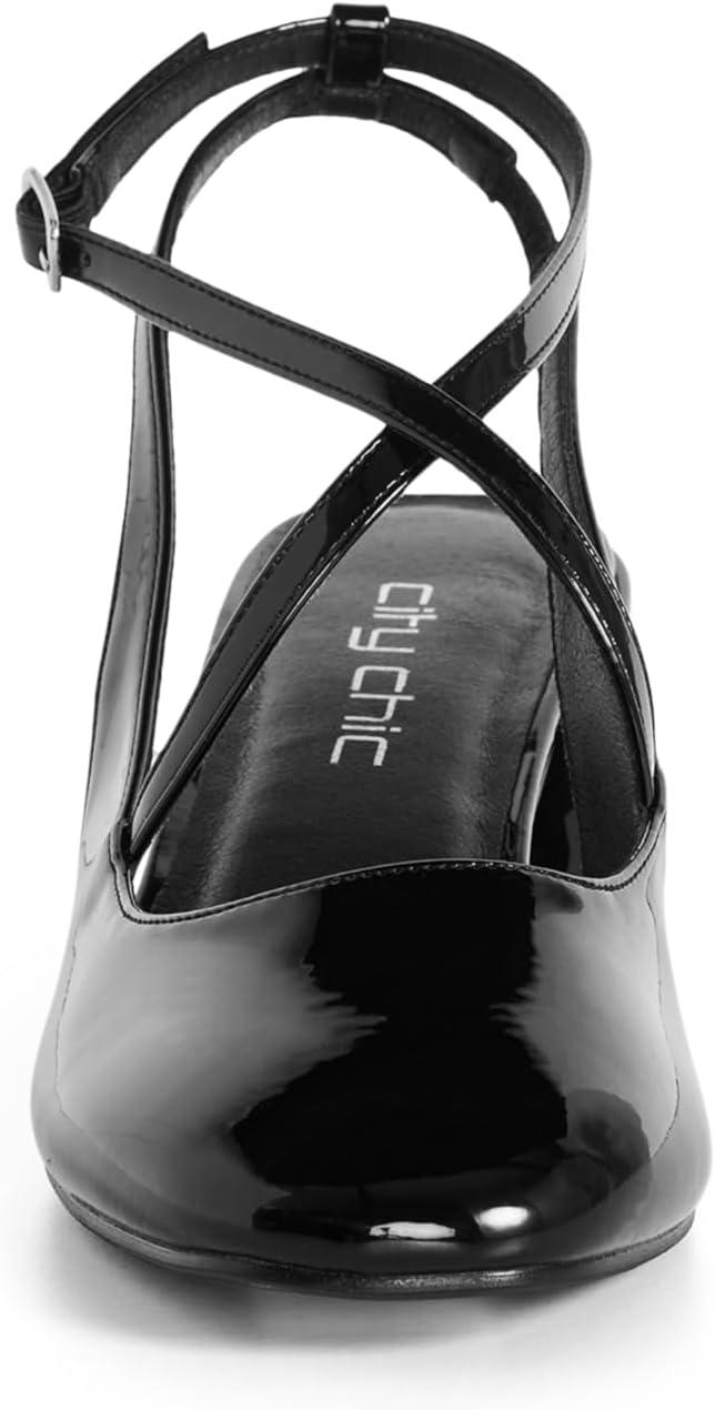 image:imageCity Chic Womens Plus Size Heel Wide FIT LunaBlack