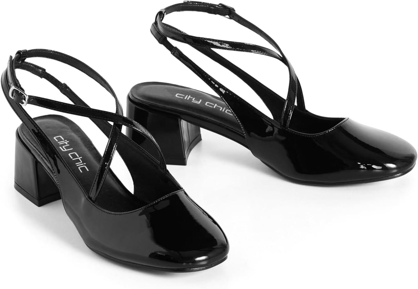 image:imageCity Chic Womens Plus Size Heel Wide FIT LunaBlack