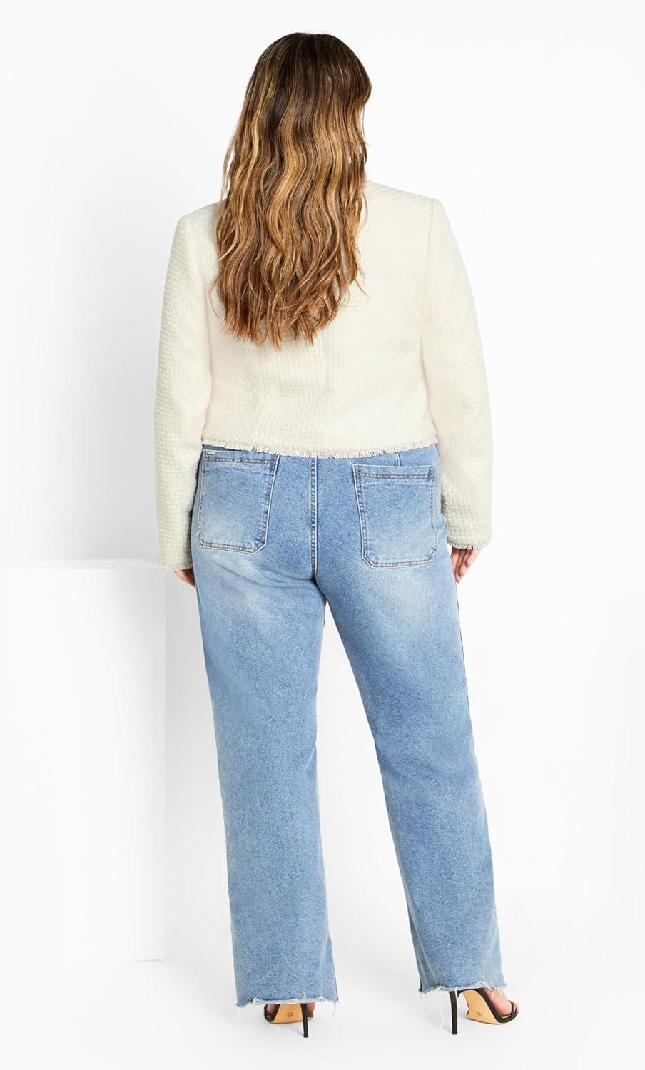 image:imageCity Chic Womens Plus Size Jacket AmiraCream