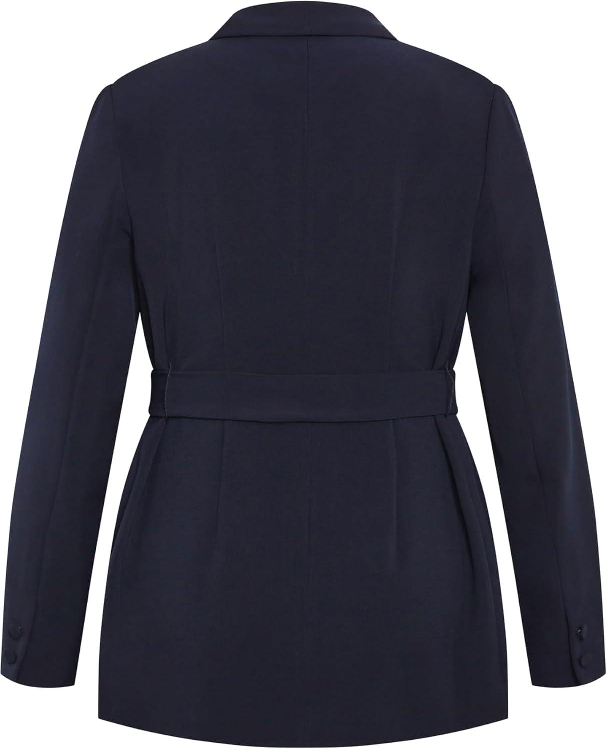 image:imageCity Chic Womens Plus Size Jacket Belted SorayaNavy