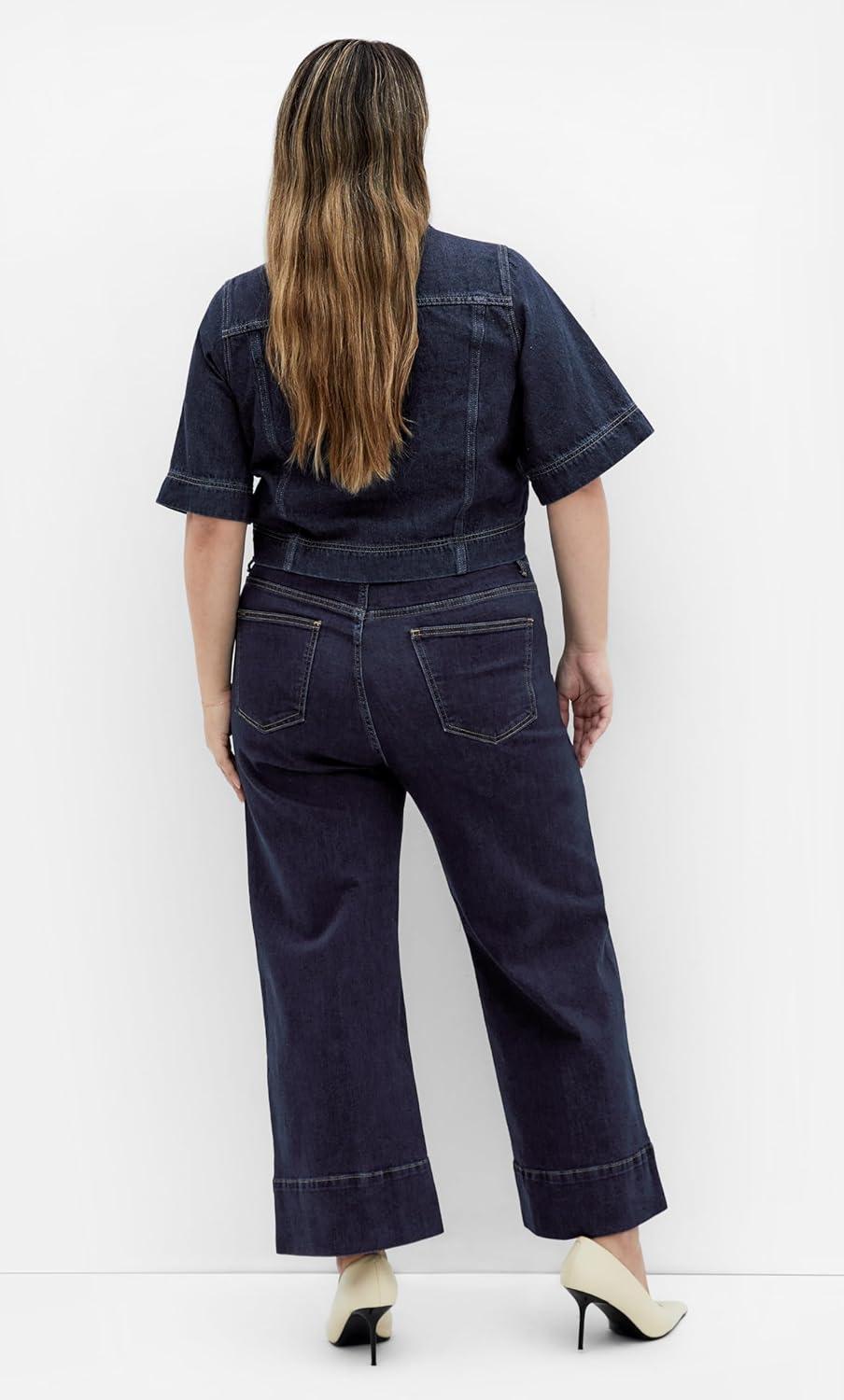 image:imageCity Chic Womens Plus Size Jacket Denim MillieDark Denim