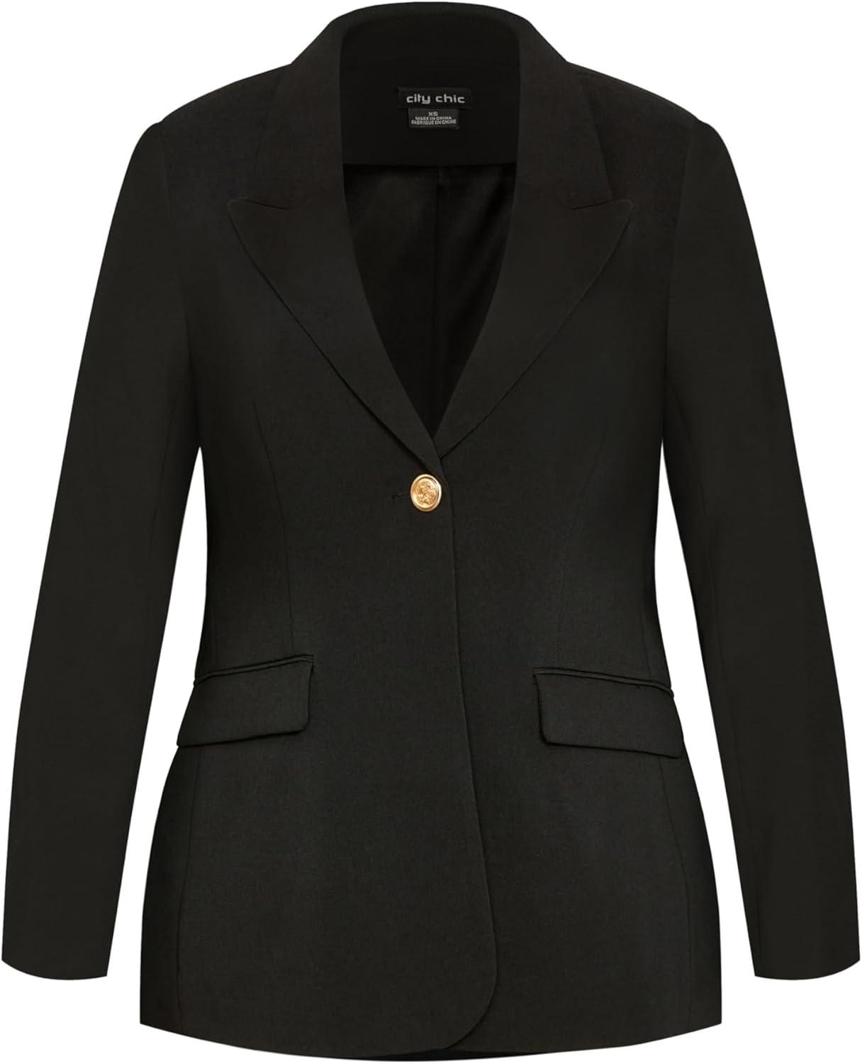 image:imageCity Chic Womens Plus Size Jacket KaraBlack