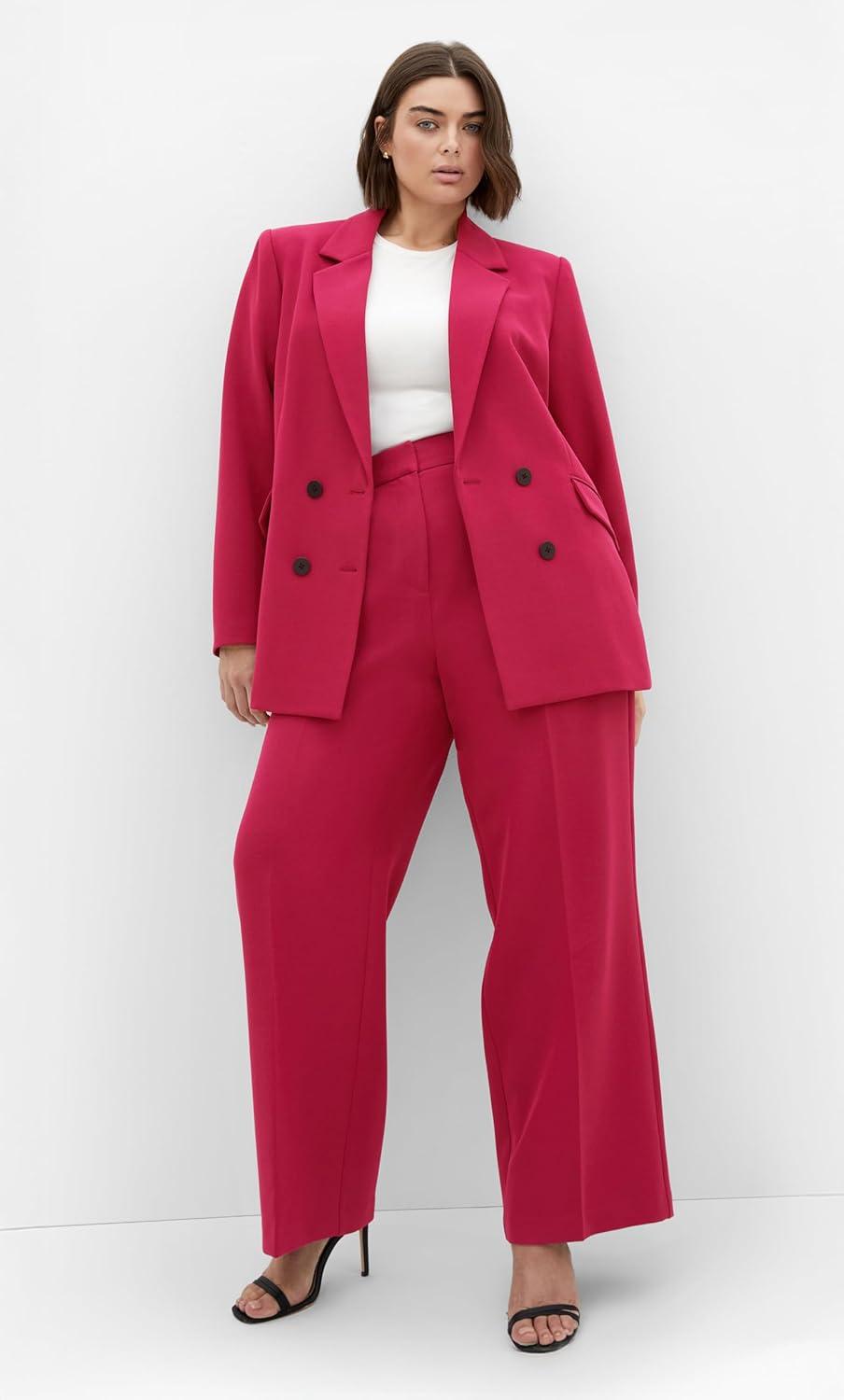 image:imageCity Chic Womens Plus Size Jacket Oversized AlexisDeep Rose