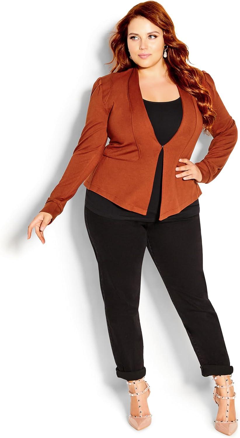 image:imageCity Chic Womens Plus Size Jacket Piping PraiseGinger