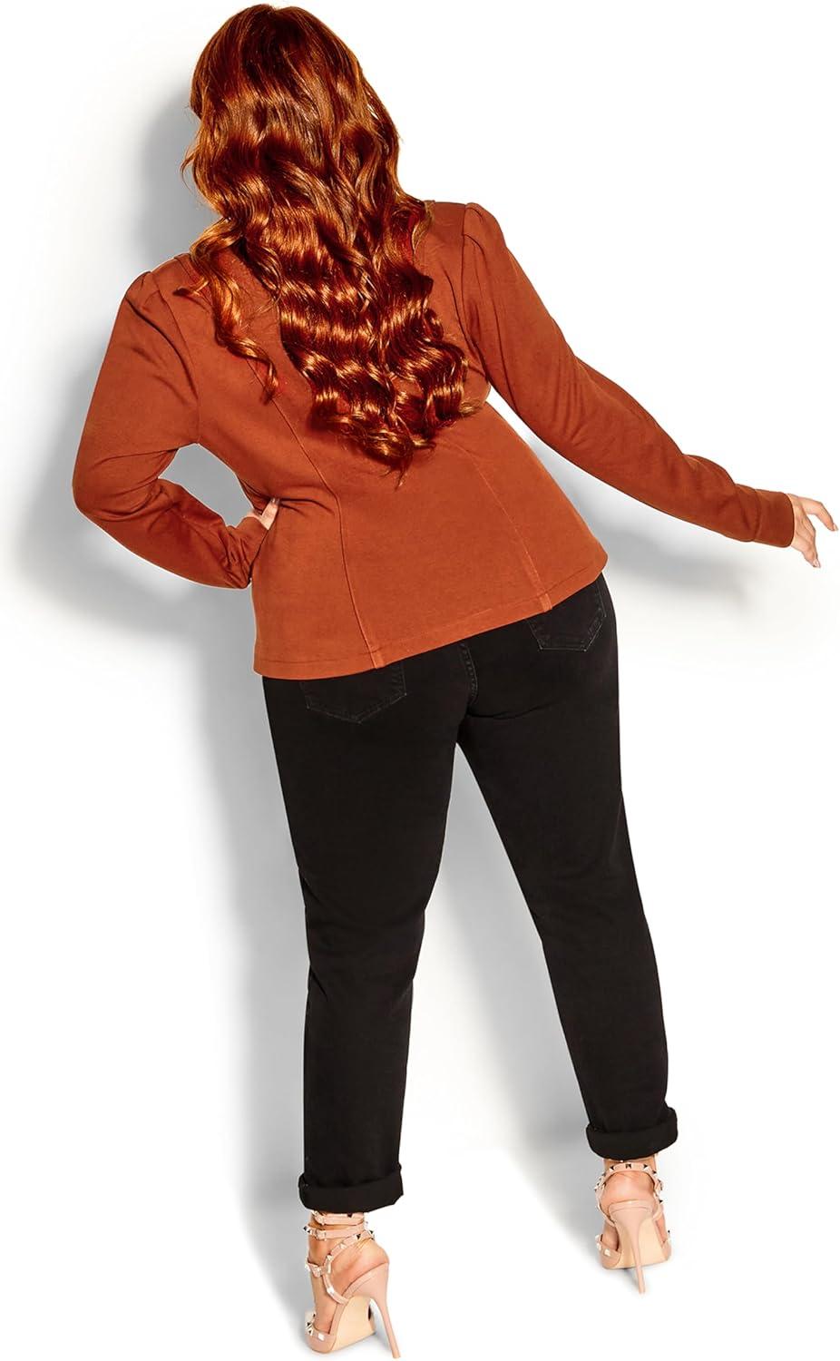 image:imageCity Chic Womens Plus Size Jacket Piping PraiseGinger