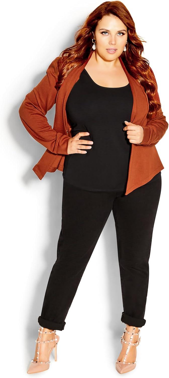 image:imageCity Chic Womens Plus Size Jacket Piping PraiseGinger