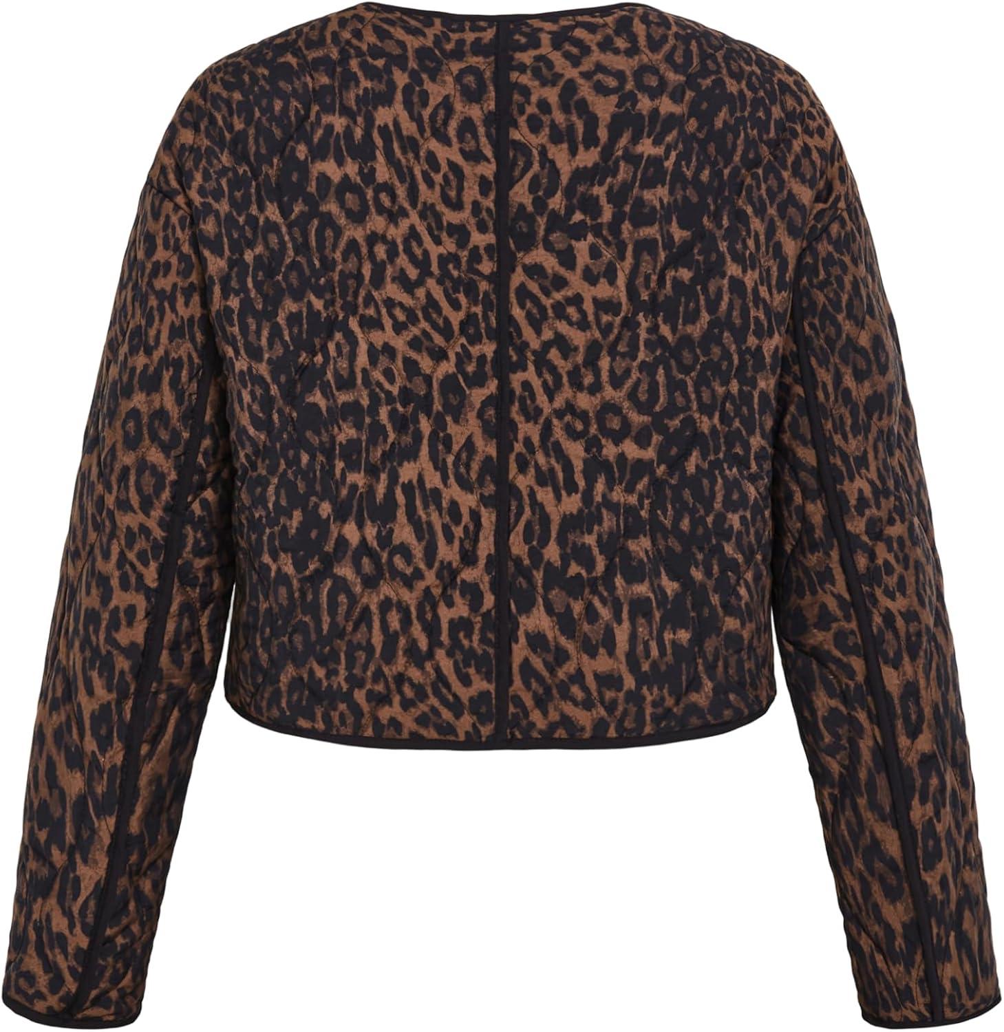 image:imageCity Chic Womens Plus Size Jacket Quilted Animal PrintAnimal