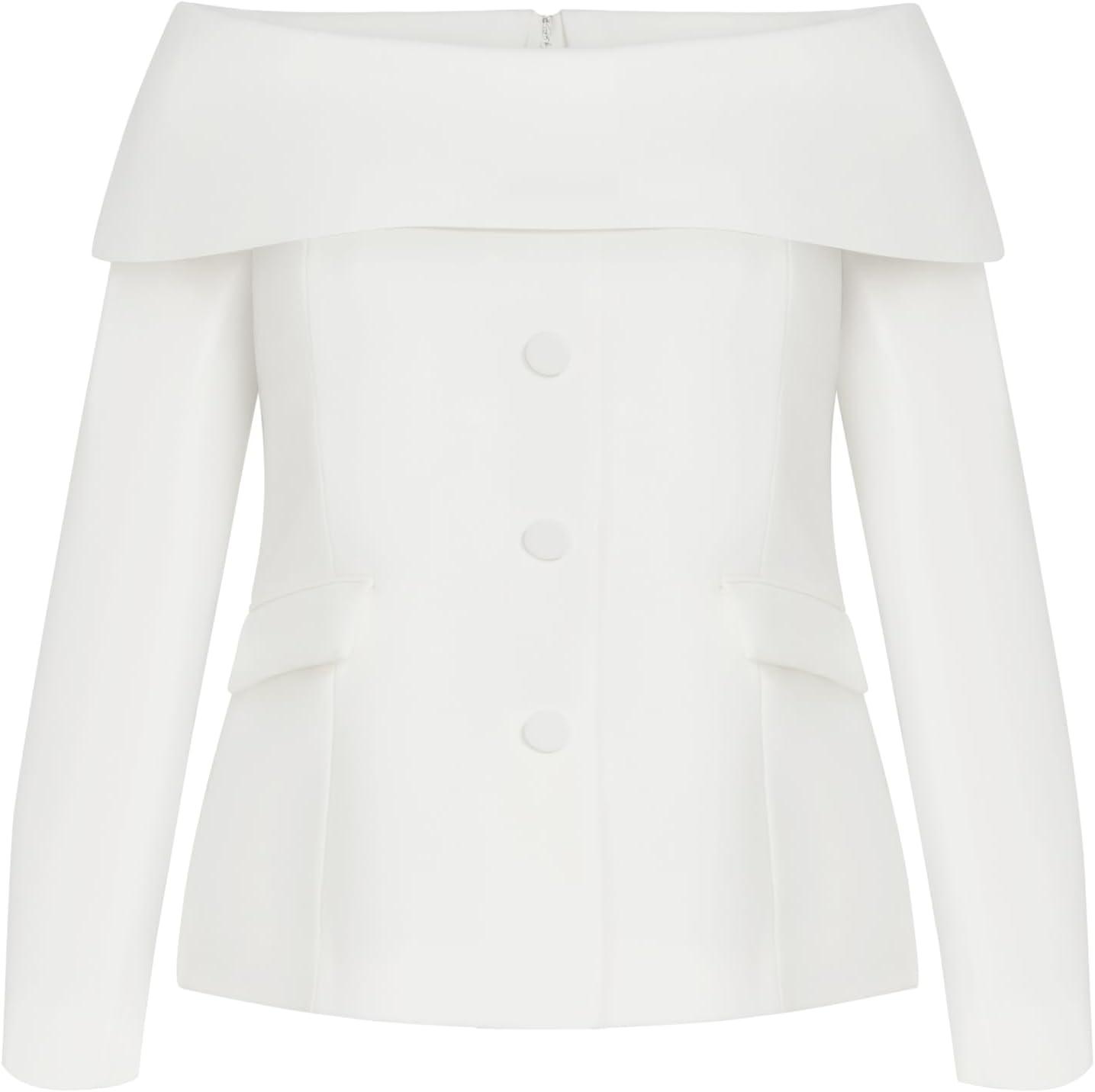 image:imageCity Chic Womens Plus Size Jacket TaliaIvory