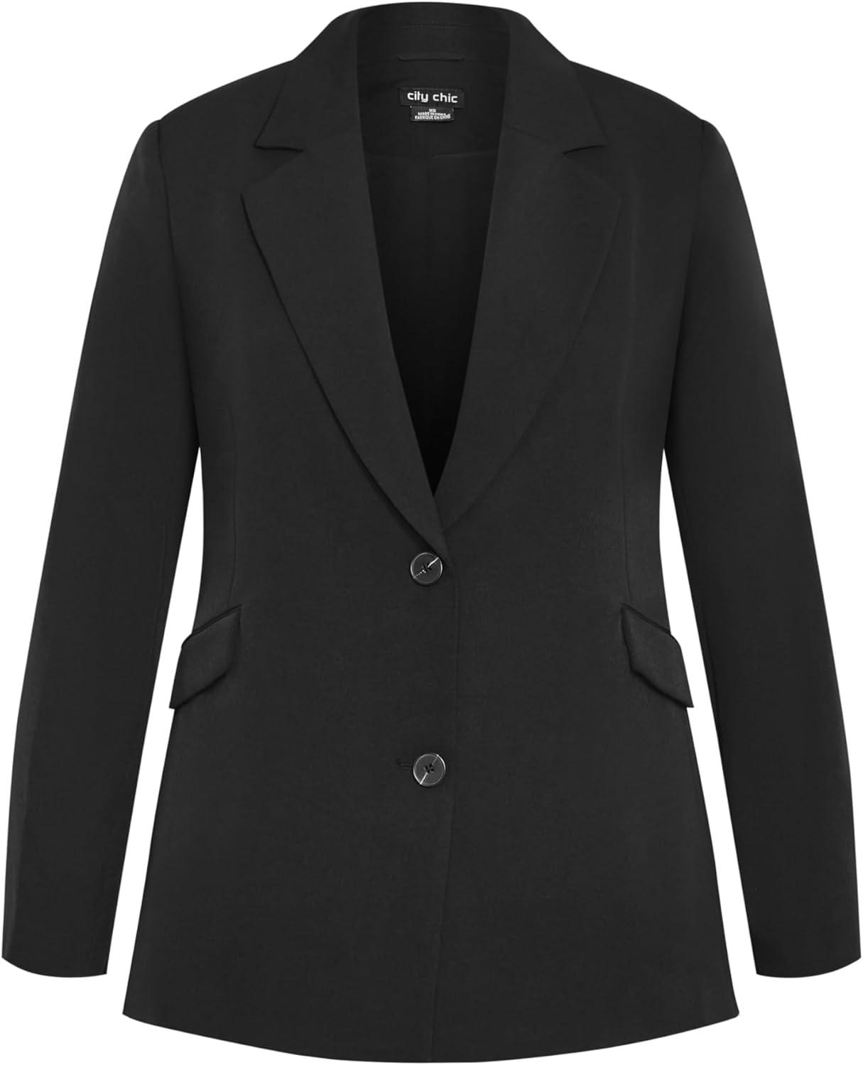 image:imageCity Chic Womens Plus Size JacketYazminBlack