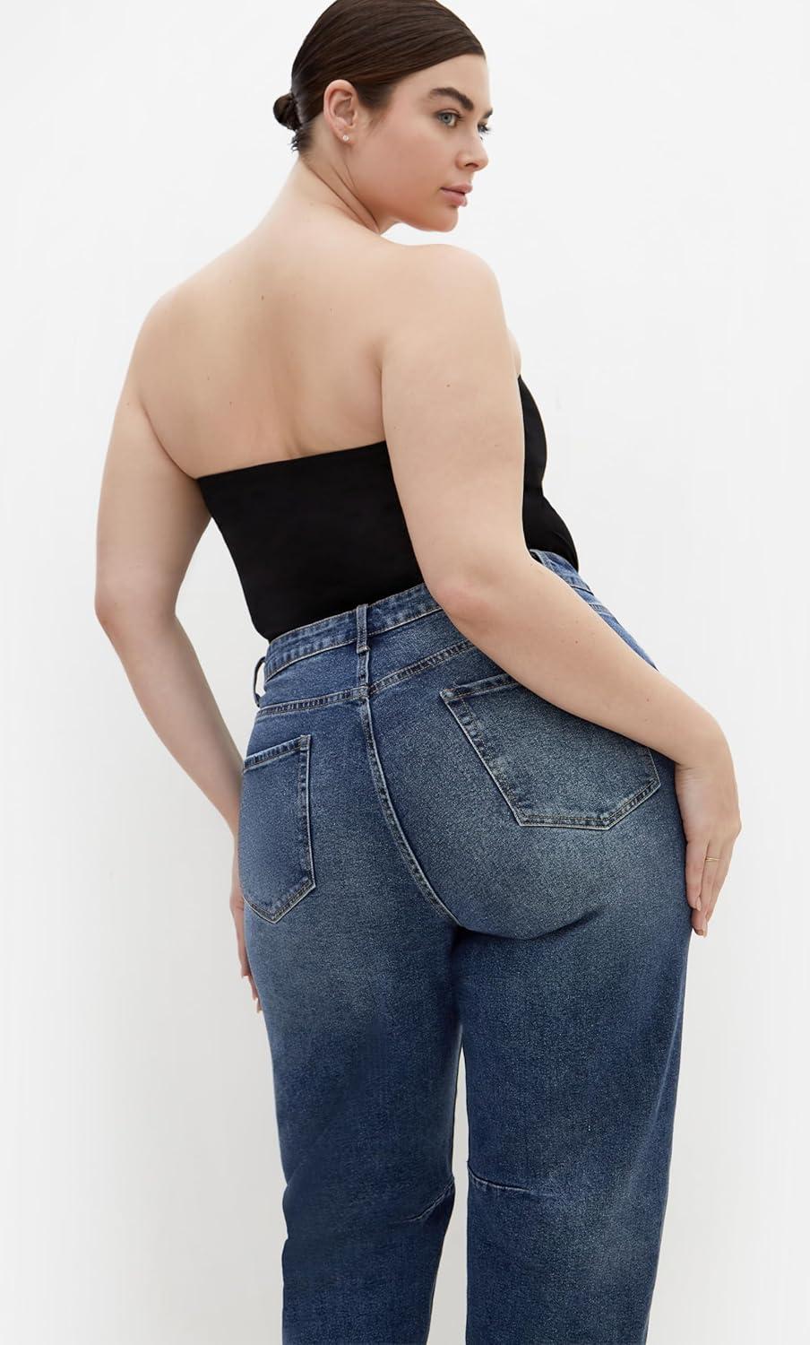 image:imageCity Chic Womens Plus Size Jean Harley SaigeMid Wash