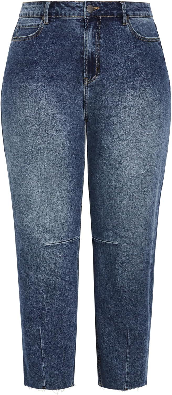 image:imageCity Chic Womens Plus Size Jean Harley SaigeMid Wash
