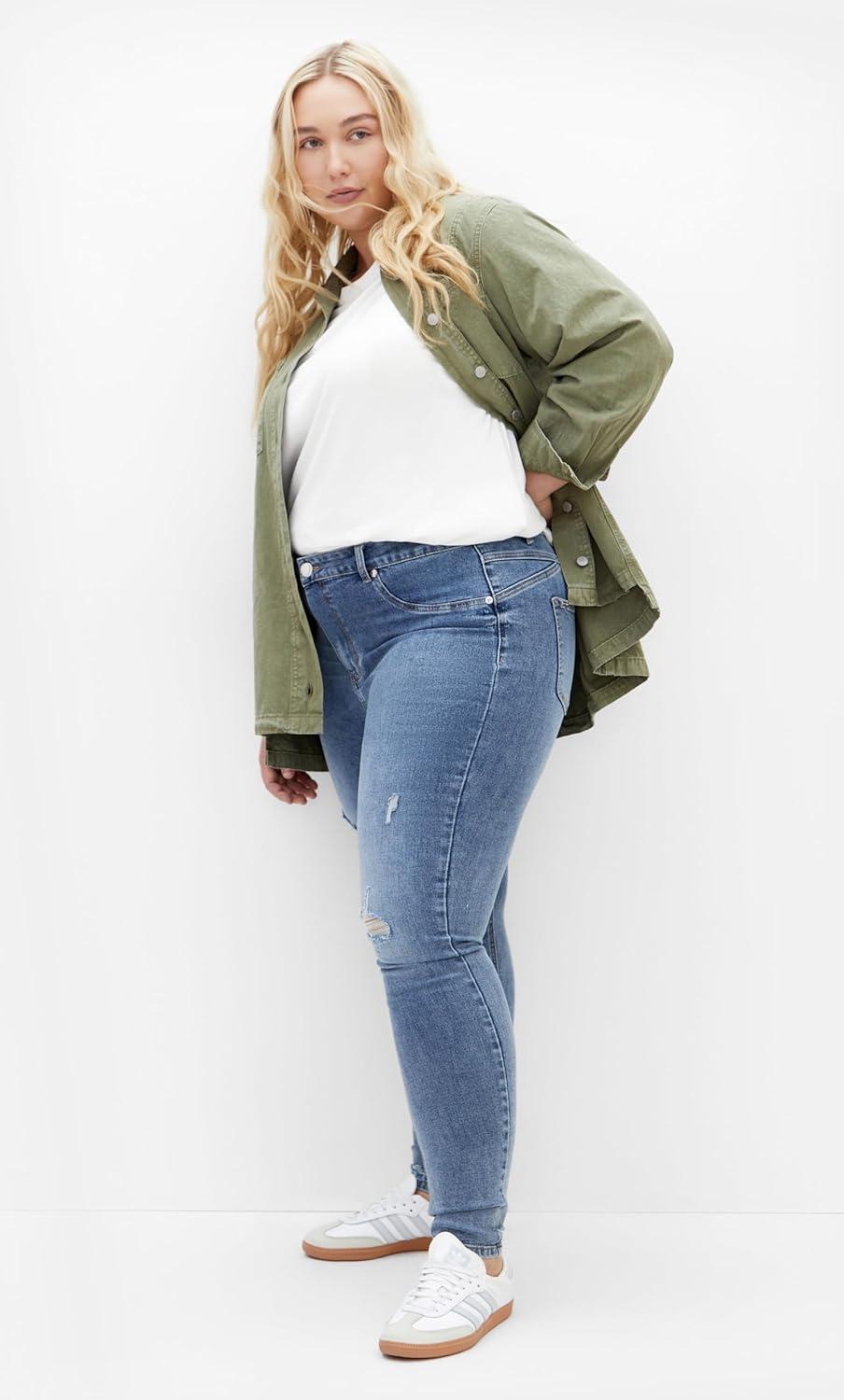 image:imageCity Chic Womens Plus Size Jean H NolaMid Wash