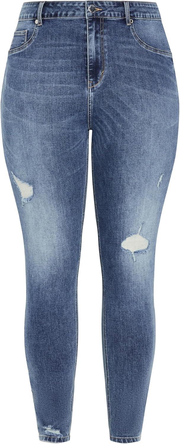 image:imageCity Chic Womens Plus Size Jean H NolaMid Wash
