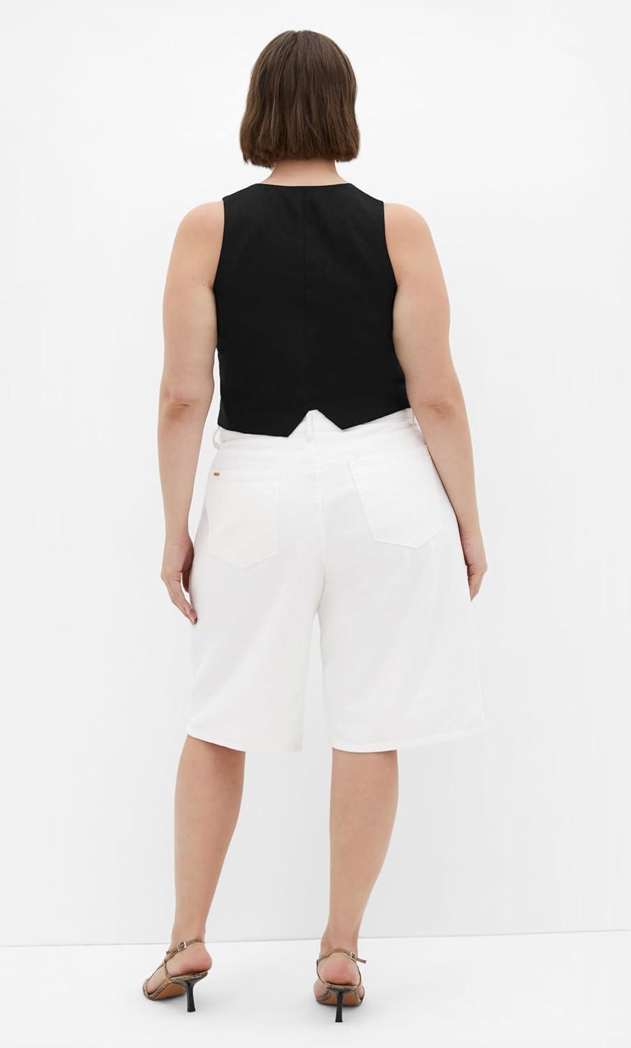 image:imageCity Chic Womens Plus Size Jort Leah