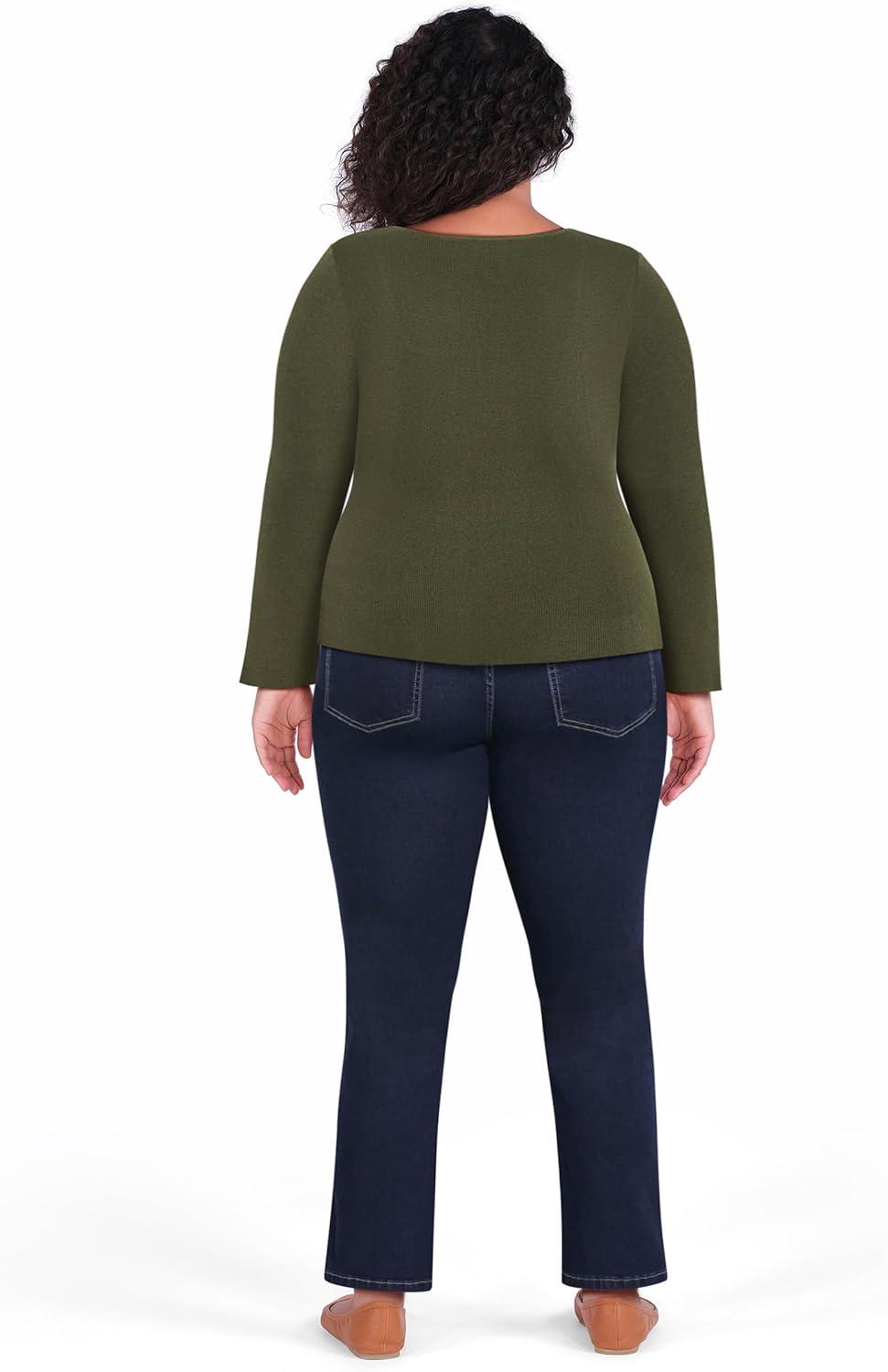 image:imageCity Chic Womens Plus Size Jumper AlessandraGreen