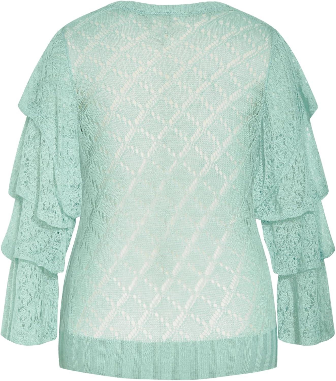 image:imageCity Chic Womens Plus Size Jumper CarolinaMint