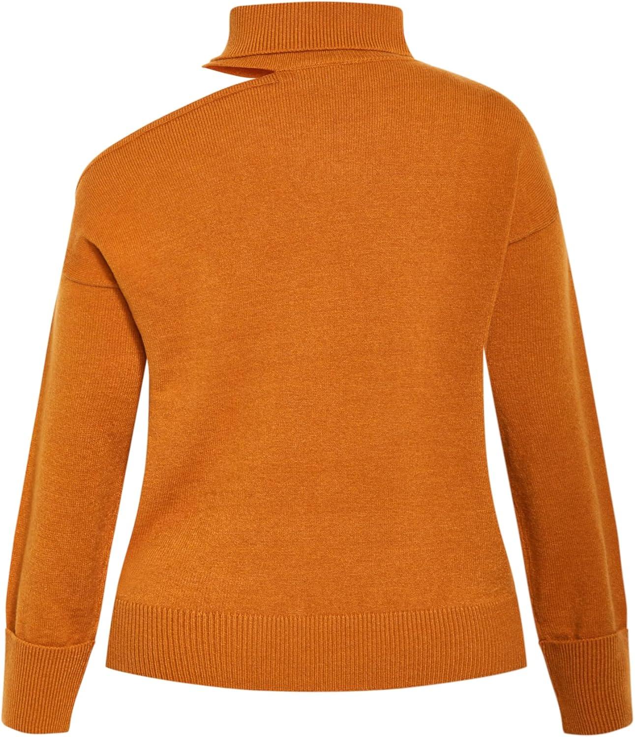 image:imageCity Chic Womens Plus Size Jumper Frost ShoulderHoney