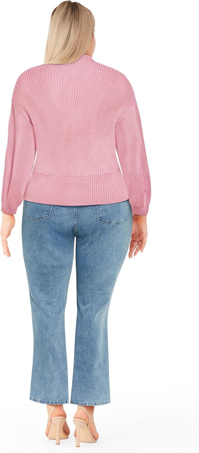 image:imageCity Chic Womens Plus Size Jumper Halo SleevePink