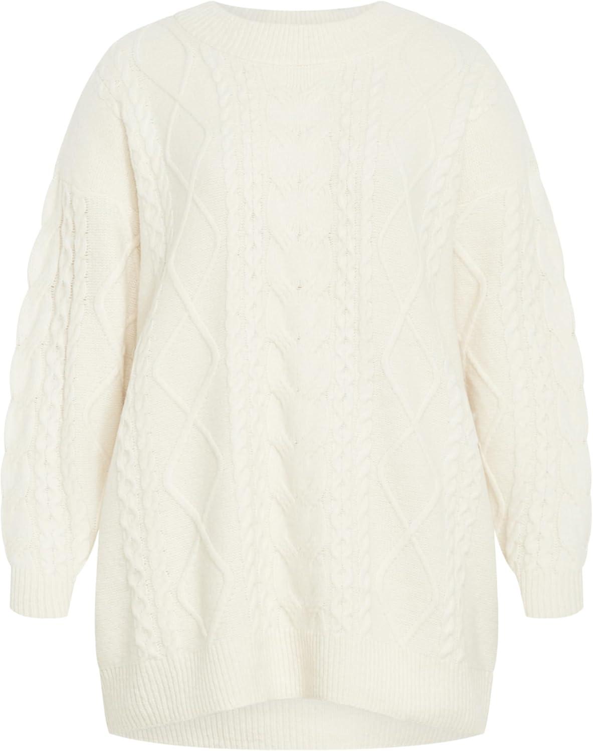 image:imageCity Chic Womens Plus Size Jumper JoJoCream