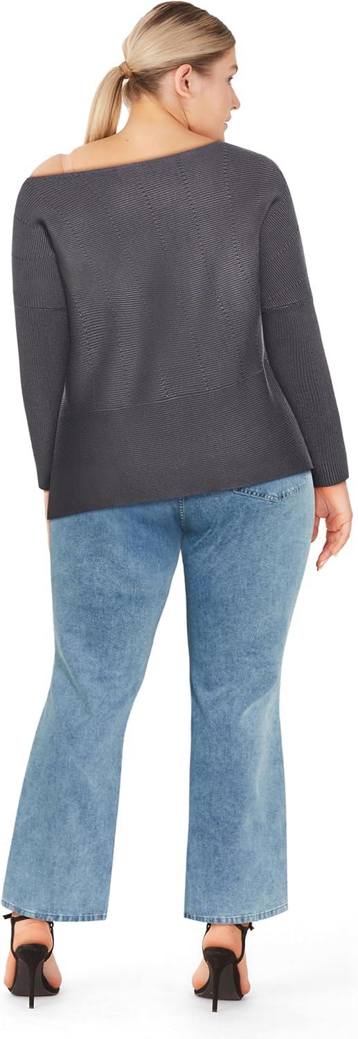image:imageCity Chic Womens Plus Size Jumper MadeleineSmoke