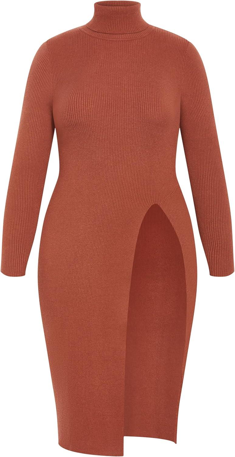 image:imageCity Chic Womens Plus Size Jumper MelanyToffee