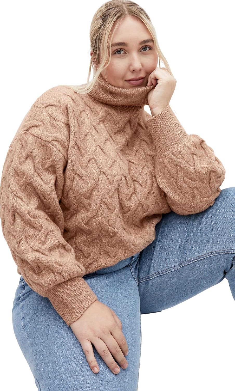 image:imageCity Chic Womens Plus Size Jumper OllieNatural