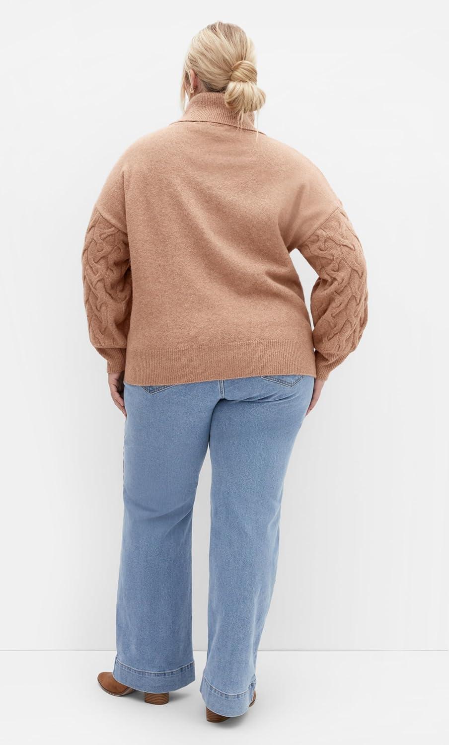 image:imageCity Chic Womens Plus Size Jumper OllieNatural
