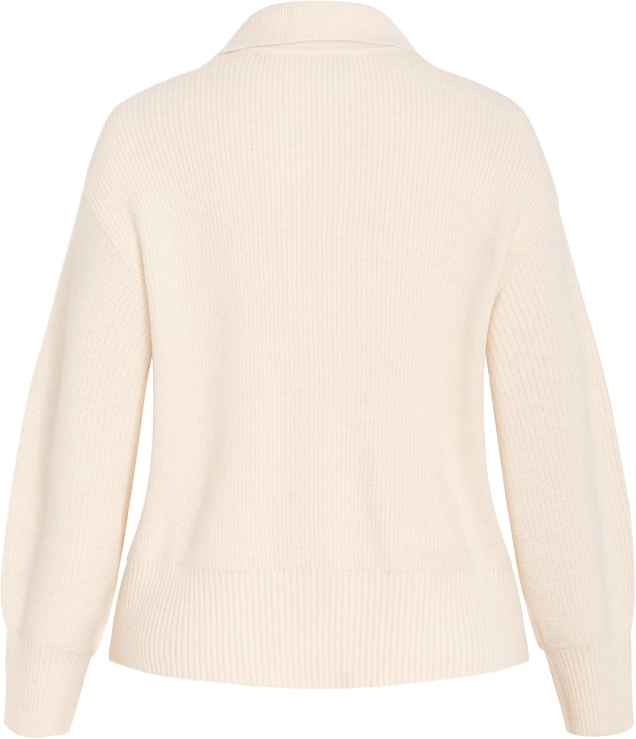 image:imageCity Chic Womens Plus Size Jumper OpalCream