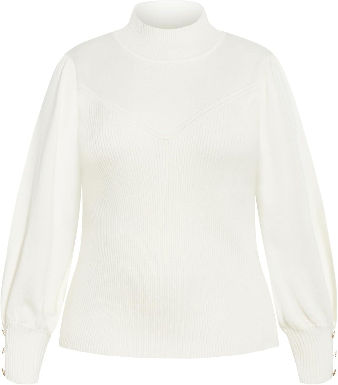 image:imageCity Chic Womens Plus Size Jumper SaigeCream