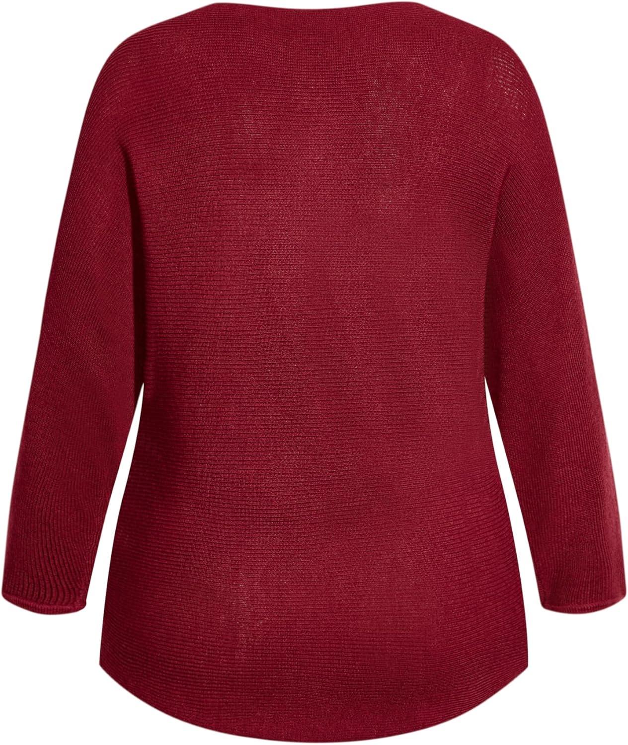 image:imageCity Chic Womens Plus Size Jumper SaraiRed