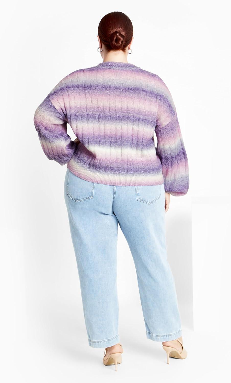 image:imageCity Chic Womens Plus Size Jumper ShayLilac