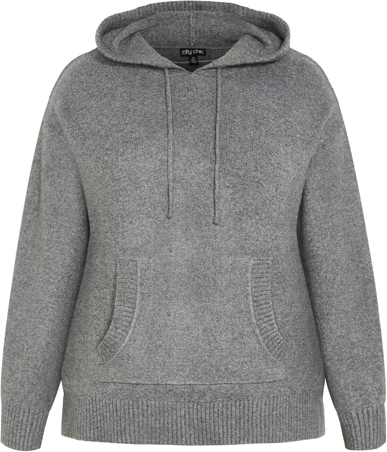 image:imageCity Chic Womens Plus Size Jumper WillaGrey