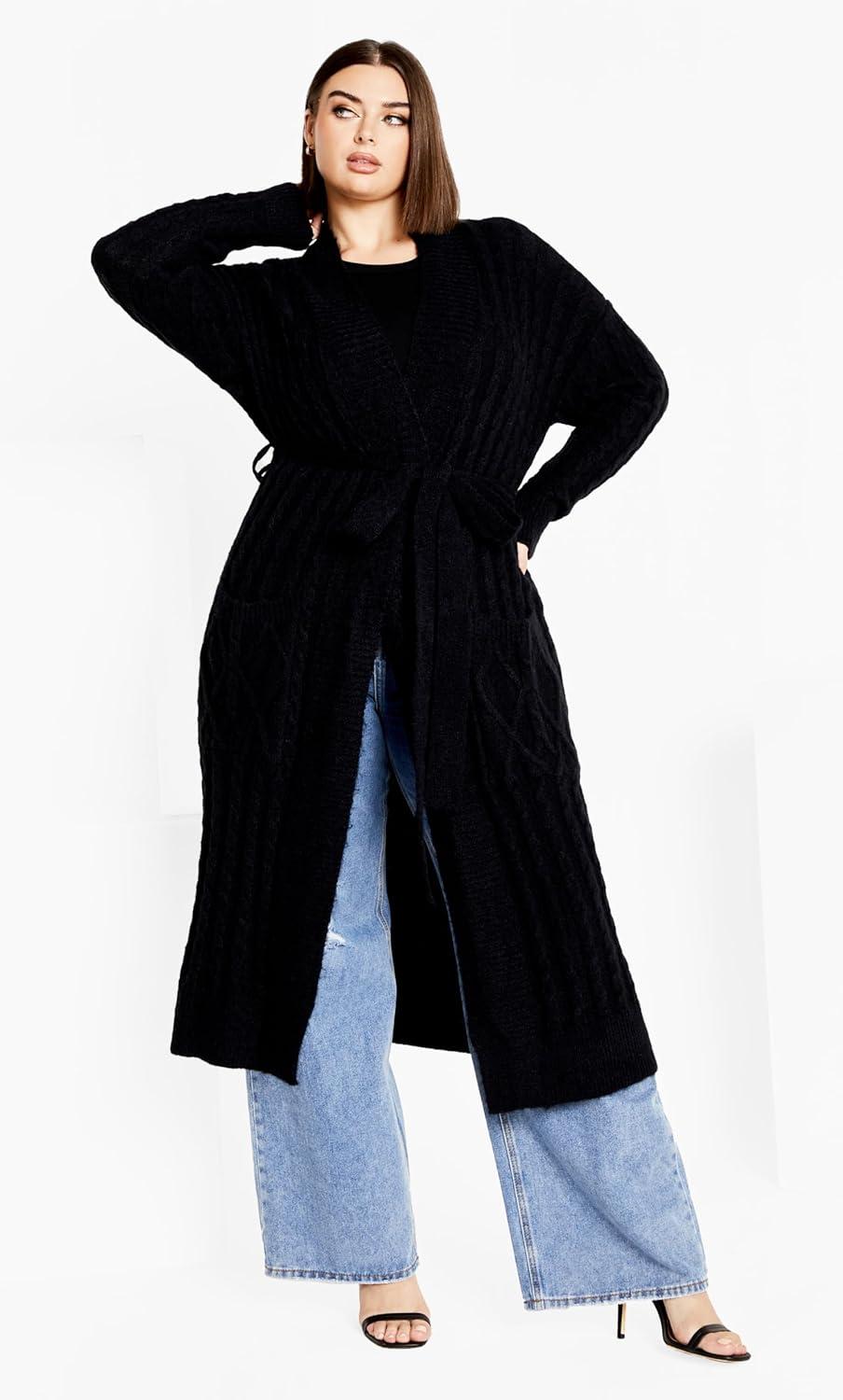image:imageCity Chic Womens Plus Size Kelsey CardiganBlack
