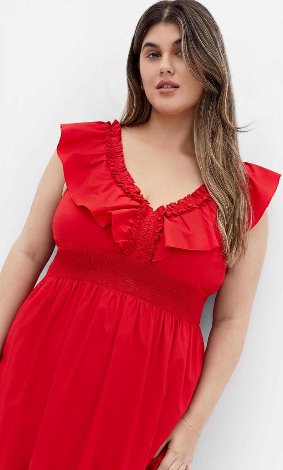 image:imageCity Chic Womens Plus Size Maxi Dress KellyRed