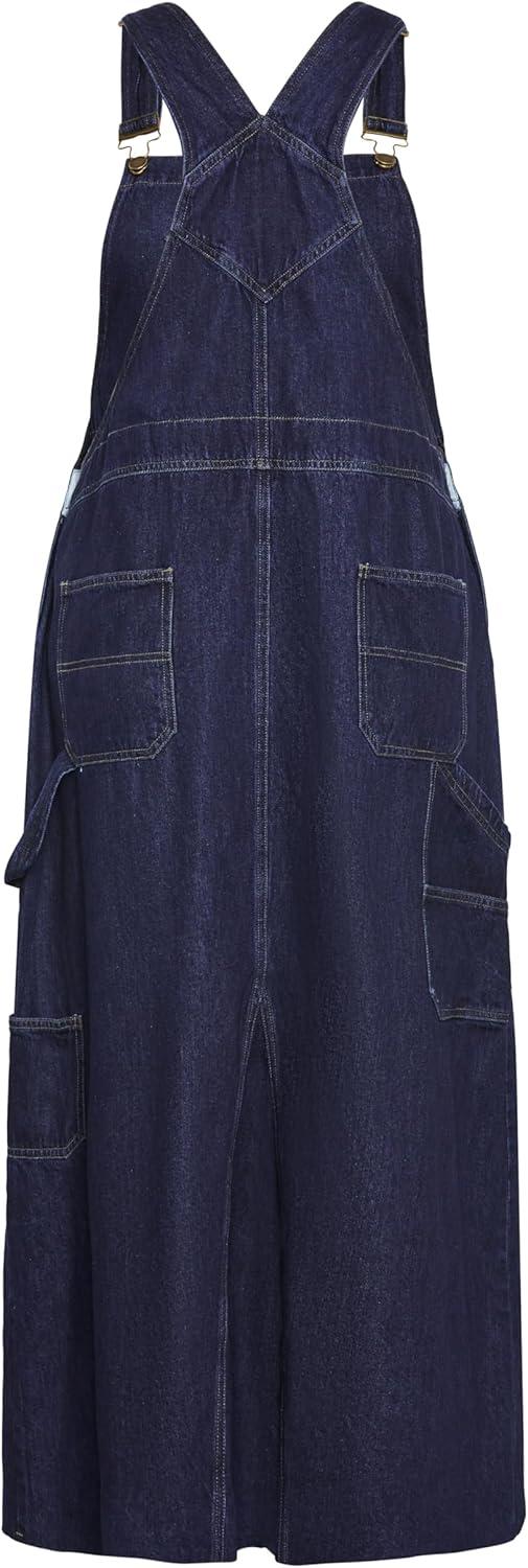image:imageCity Chic Womens Plus Size Maxi Dress PinaforeDenim Mid