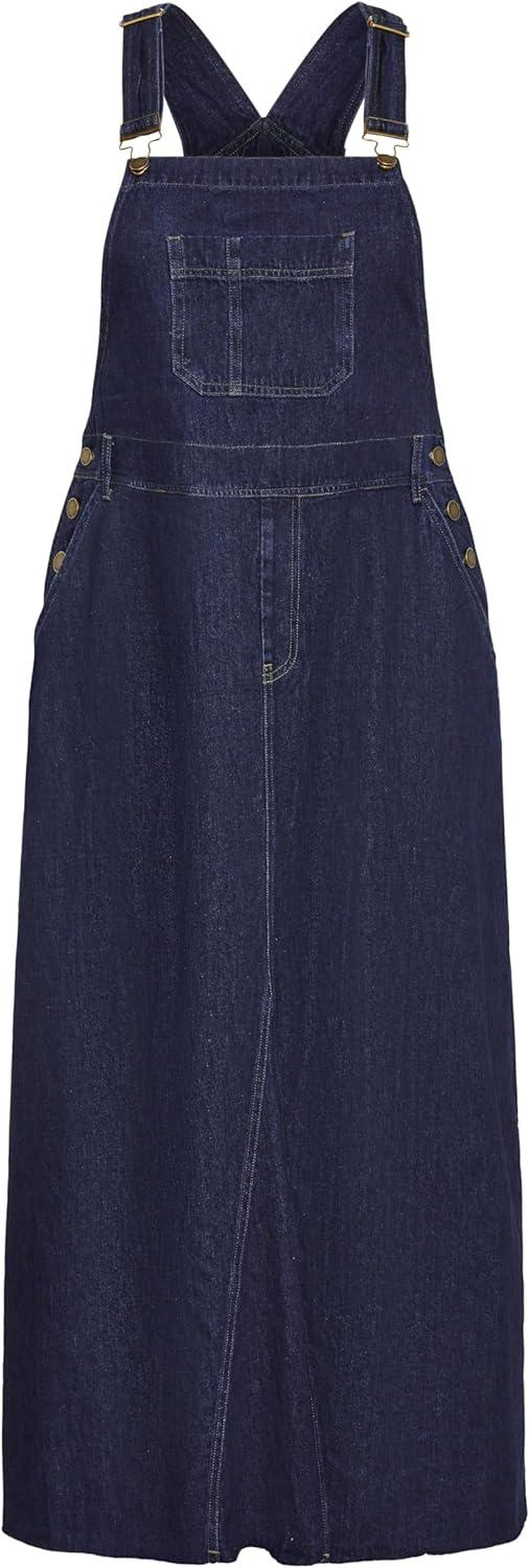 image:imageCity Chic Womens Plus Size Maxi Dress PinaforeDenim Mid
