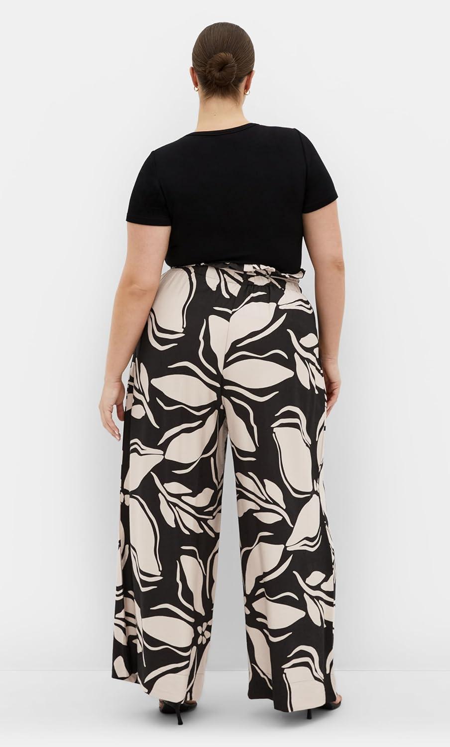image:imageCity Chic Womens Plus Size Pant AthenaMono Print