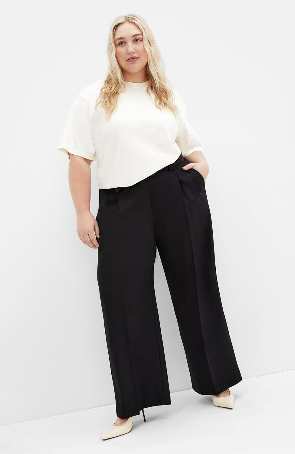 image:imageCity Chic Womens Plus Size Pant Jazmin CrepeBlack