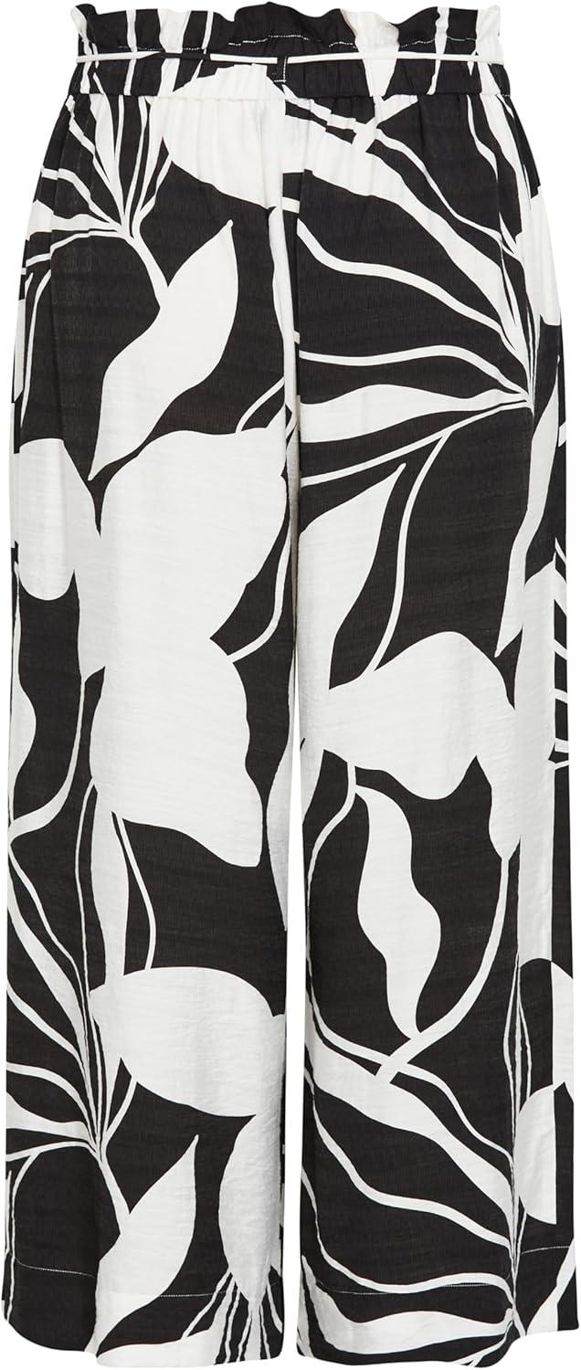 image:imageCity Chic Womens Plus Size Pant Peta Print Tie WaistPalm Paradise
