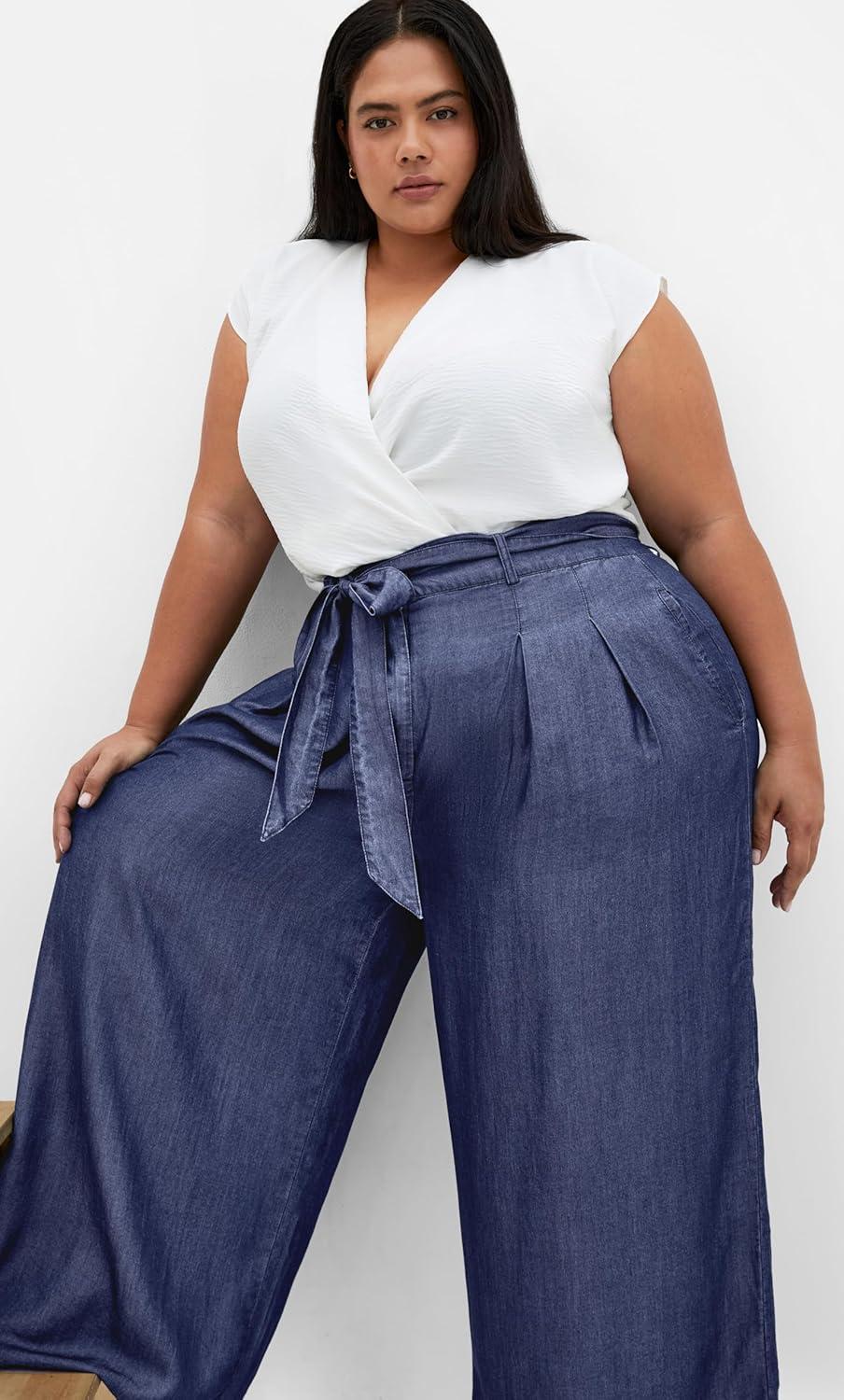 image:imageCity Chic Womens Plus Size Pant SantoriniDark Wash