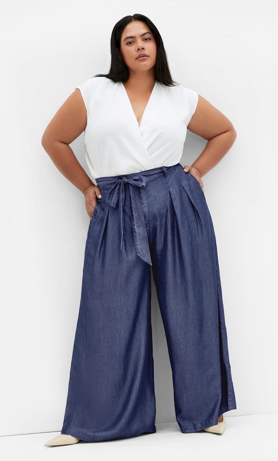 image:imageCity Chic Womens Plus Size Pant SantoriniDark Wash