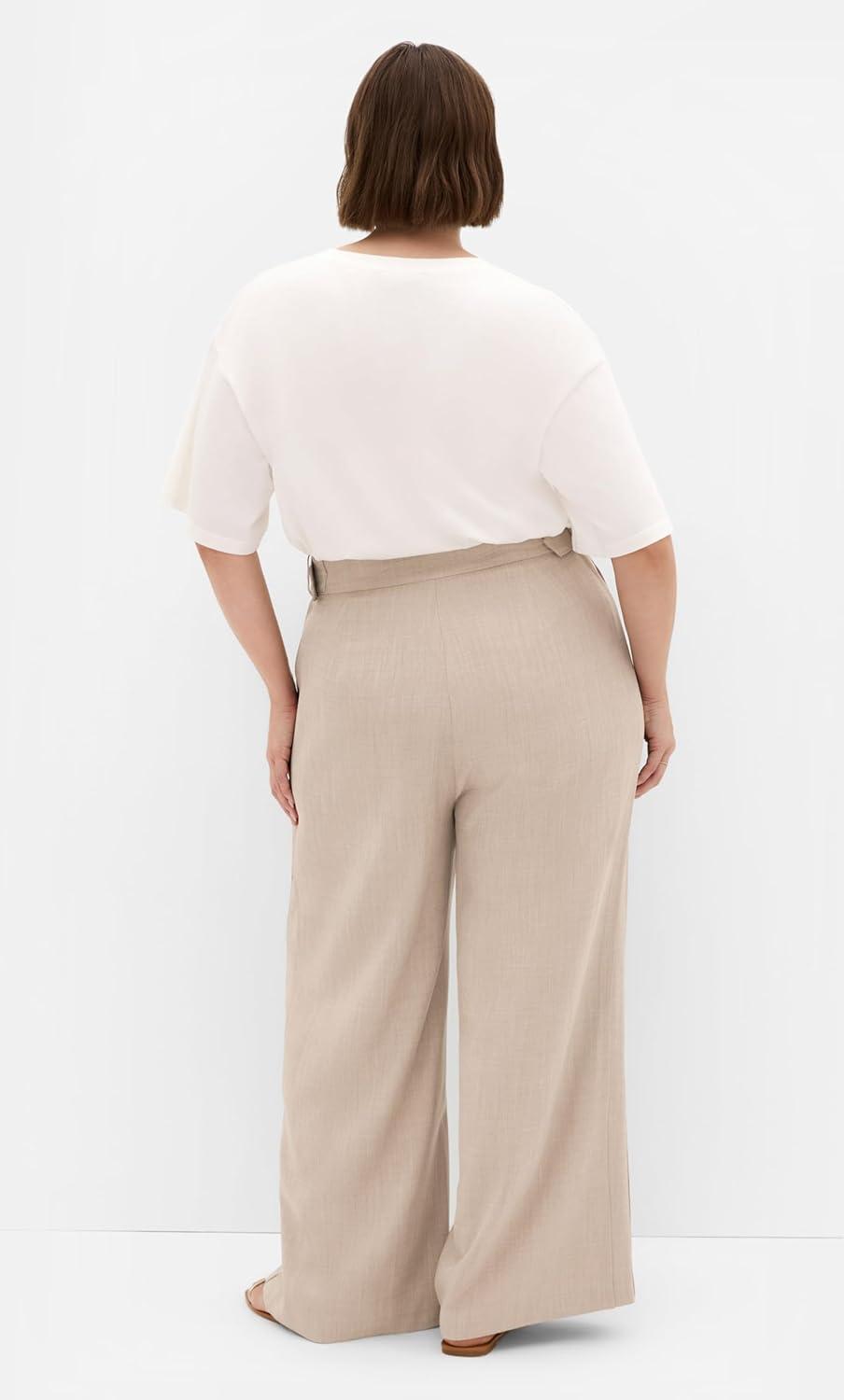 image:imageCity Chic Womens Plus Size Pants AlanaLatte