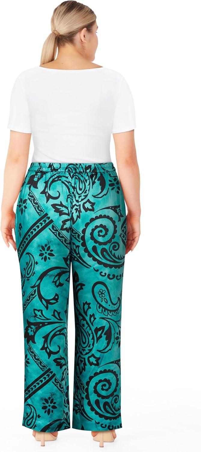 image:imageCity Chic Womens Plus Size Pants BelenGreen Print