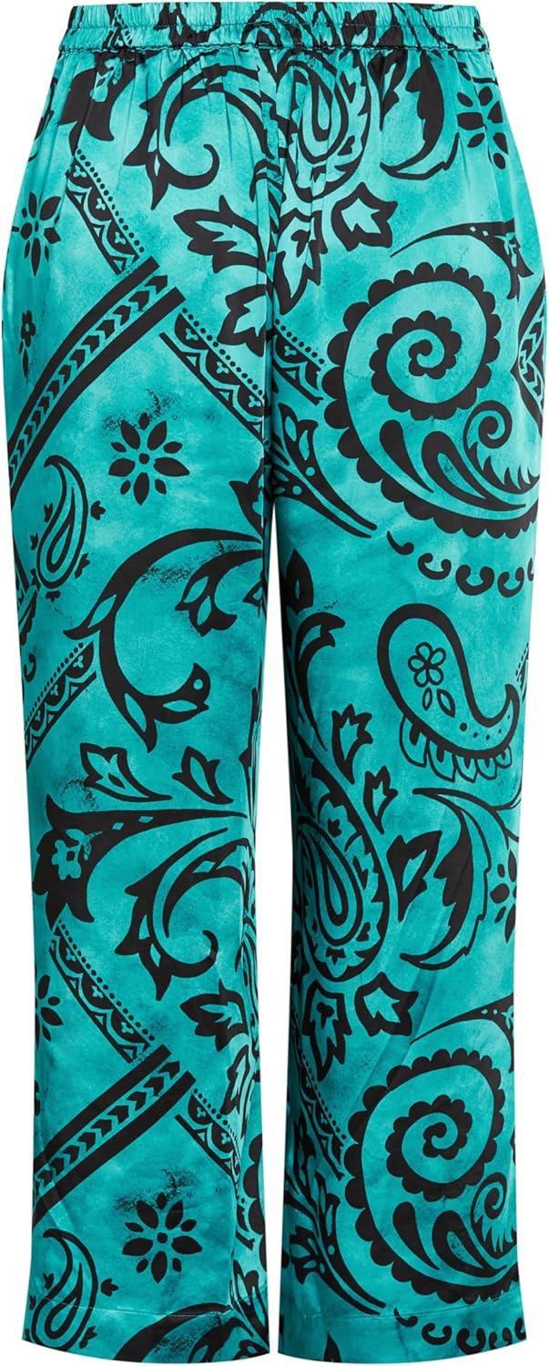 image:imageCity Chic Womens Plus Size Pants BelenGreen Print